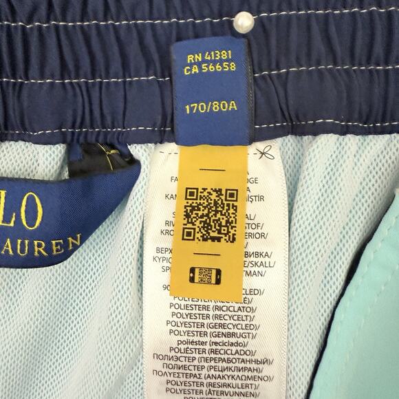 Polo Ralph Lauren Men’s Core Replen Swim Trunks Blue Size S NWT $85 - Picture 10 of 13